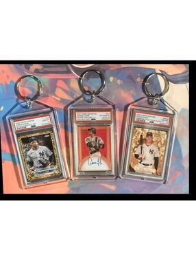 3137 Aaron Judge  3 Pack Bundle 3 Different Custom Novelty Keychains- Great Gift